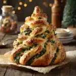 Christmas Tree Spinach Dip Breadsticks Recipe