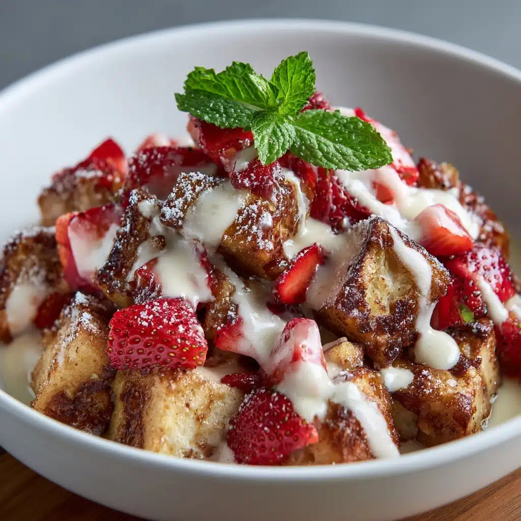 Strawberries & Cream French Toast Casserole Recipe - Recipe Image