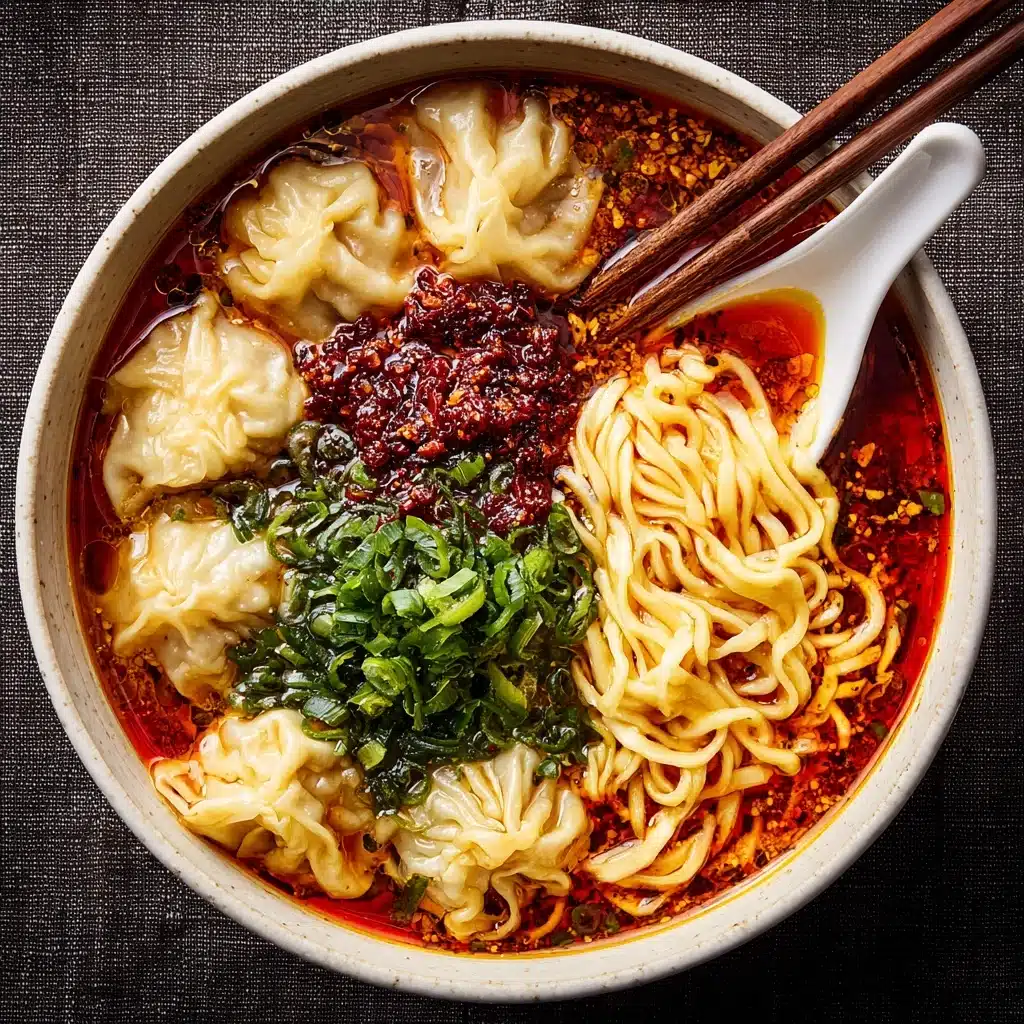 Hot and Sour Dumpling Noodle Soup Recipe - Recipe Image