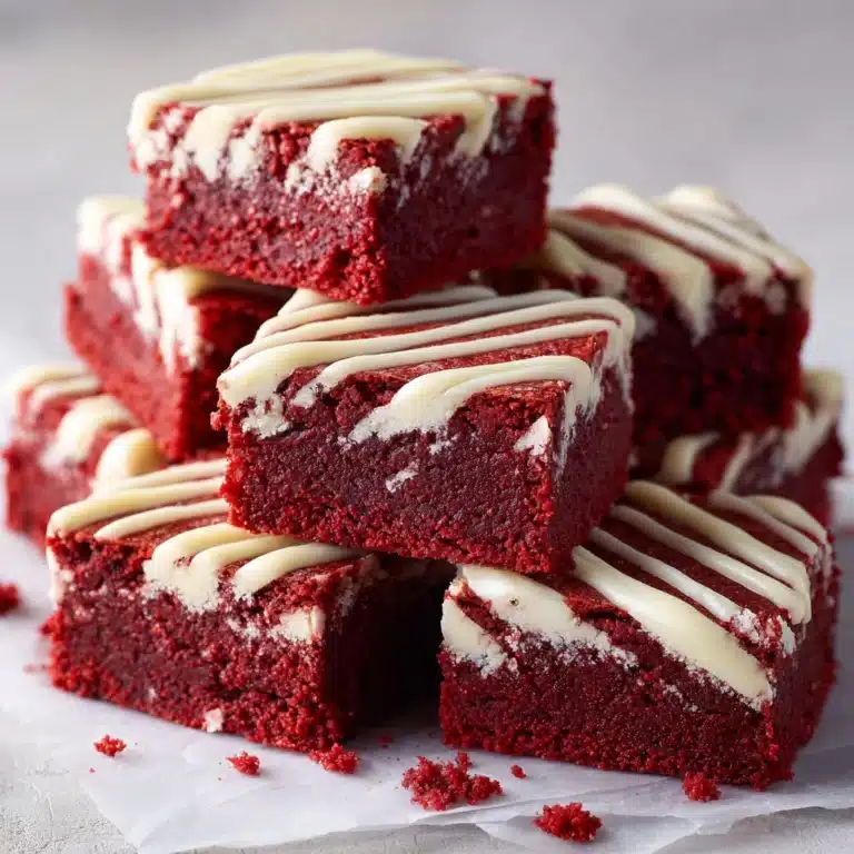 Fudgy Red Velvet Brownies Recipe