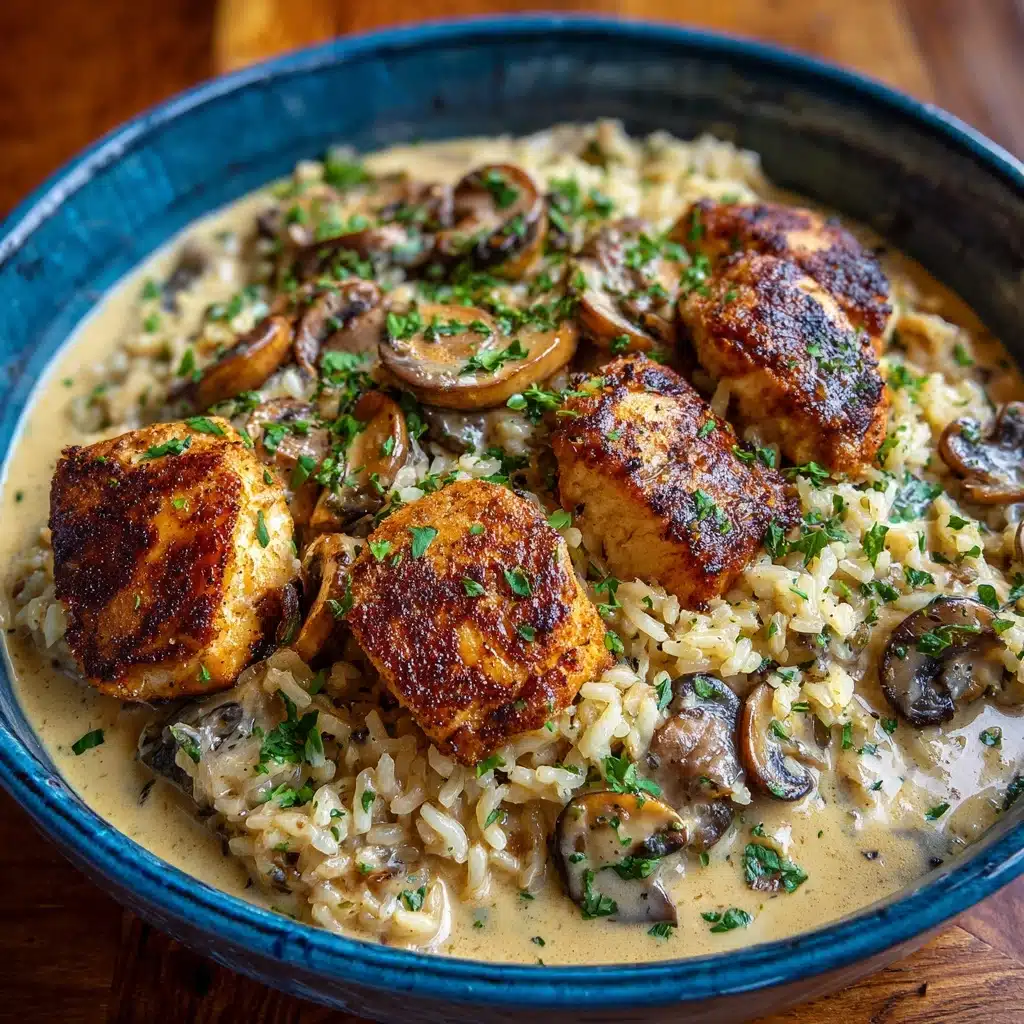 Chicken and Rice with Mushrooms Recipe - Recipe Image