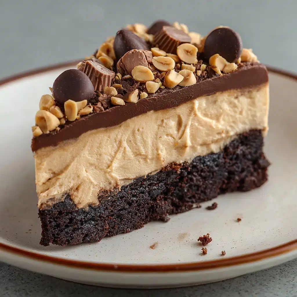 Chocolate Peanut Butter Poke Cake Recipe - Recipe Image