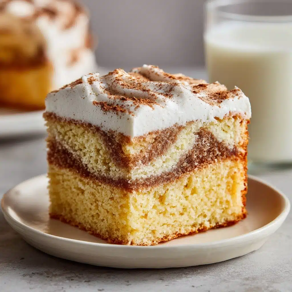 Cinnamon Roll Poke Cake Recipe - Recipe Image