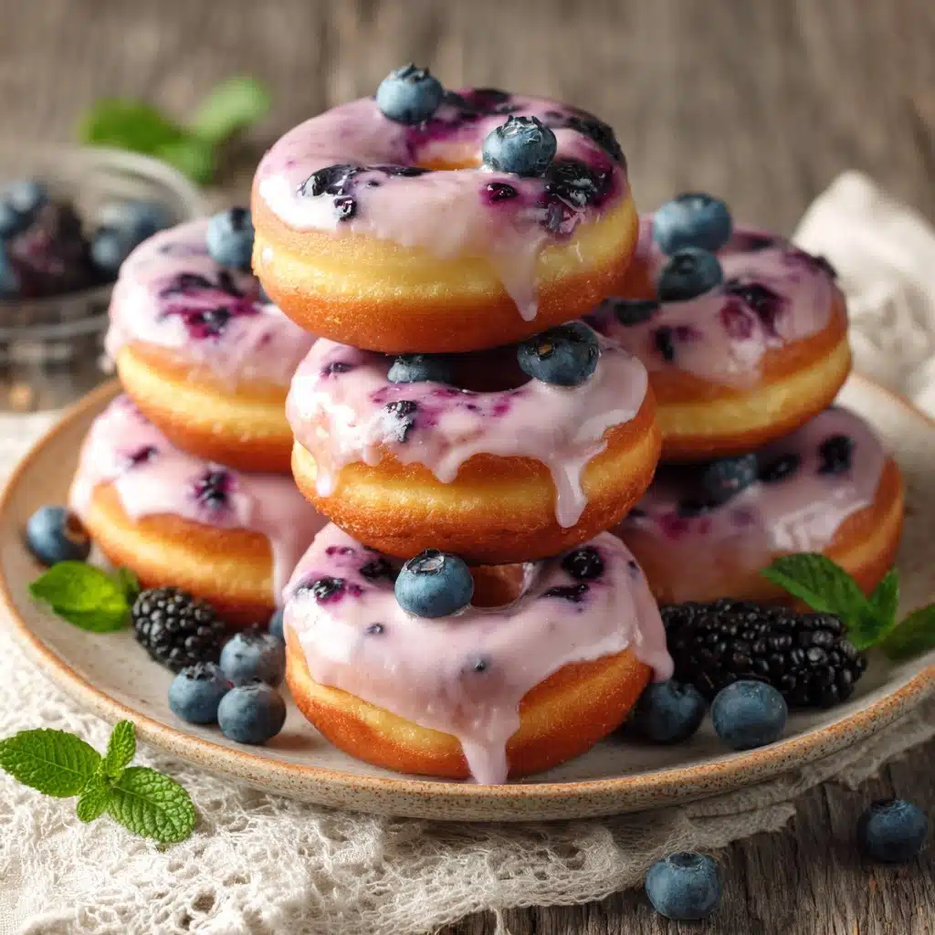 Blueberry Cake Donuts Recipe - Recipe Image
