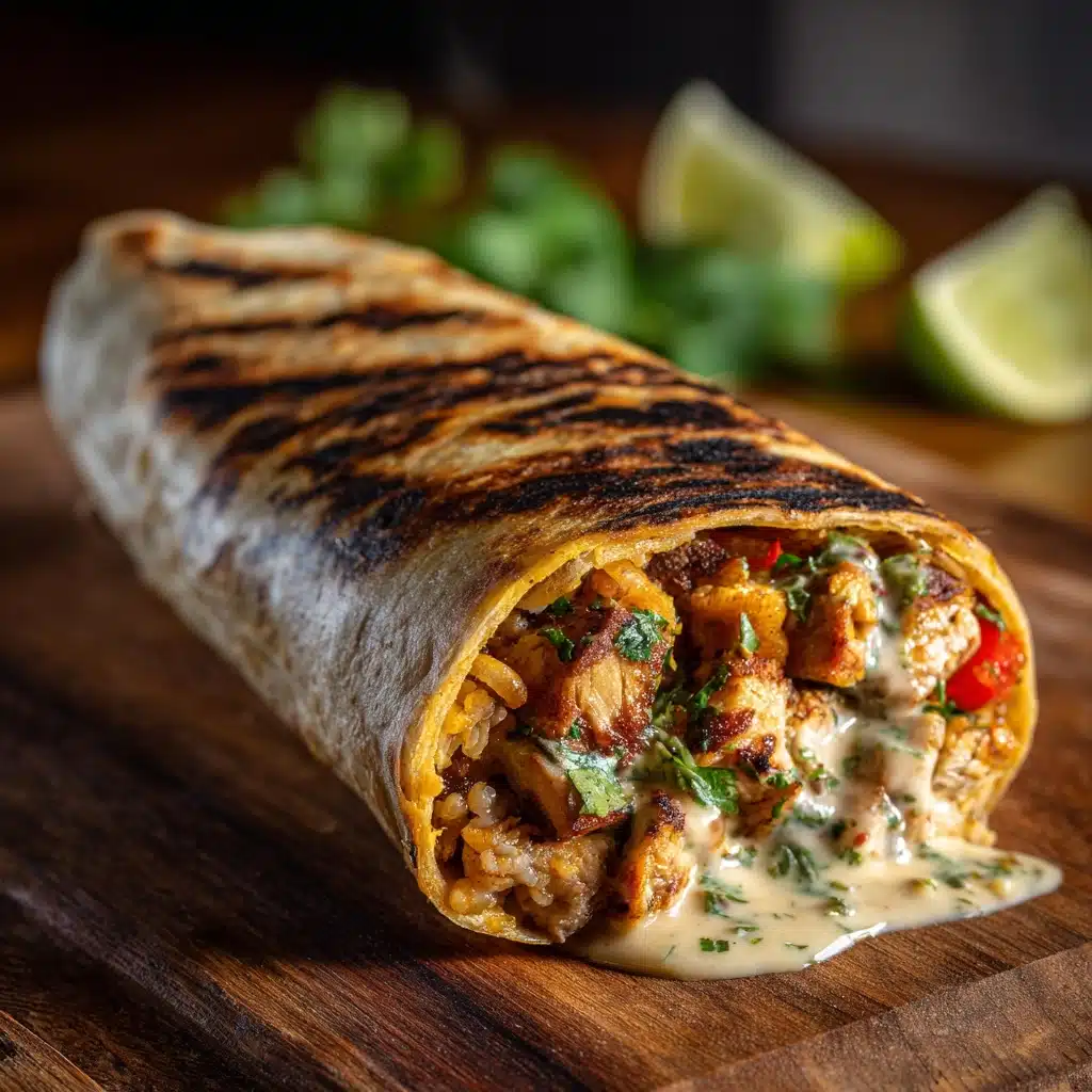 Chipotle Ranch Grilled Chicken Burrito Recipe - Recipe Image