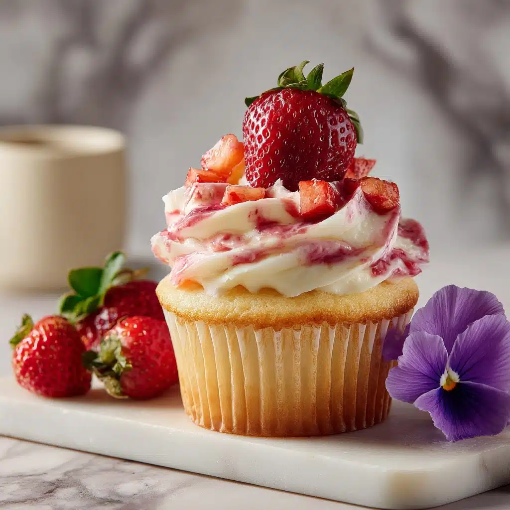 Real Strawberry Cupcakes Recipe - Recipe Image