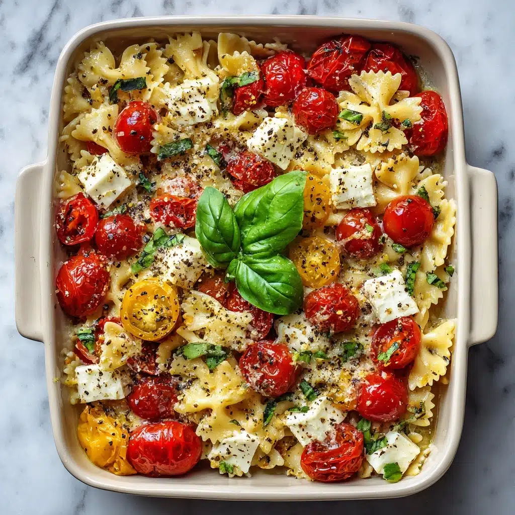 Baked Feta Pasta Recipe with Cherry Tomatoes Recipe - Recipe Image