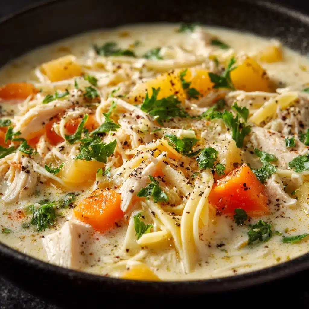White Chicken Lasagna Soup Recipe - Recipe Image