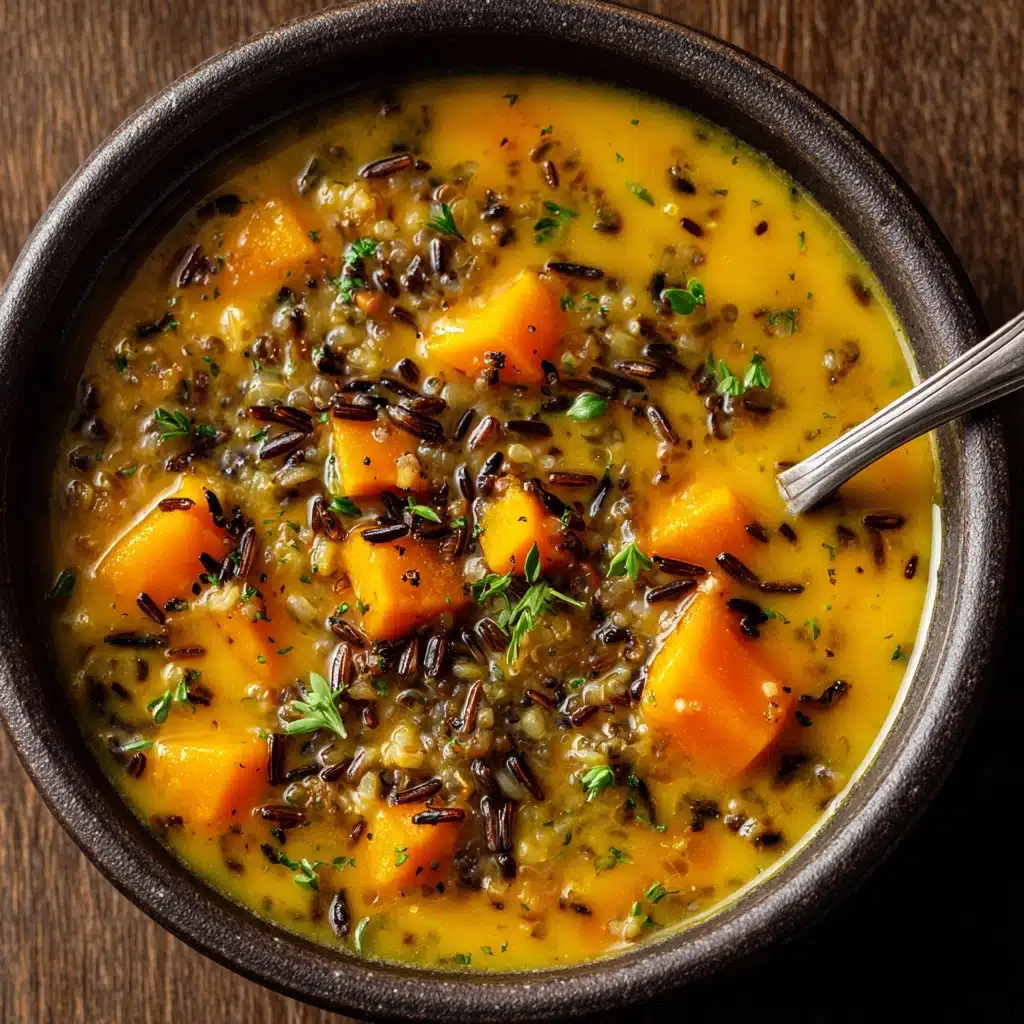 Nourishing Pumpkin Wild Rice Soup Recipe - Recipe Image