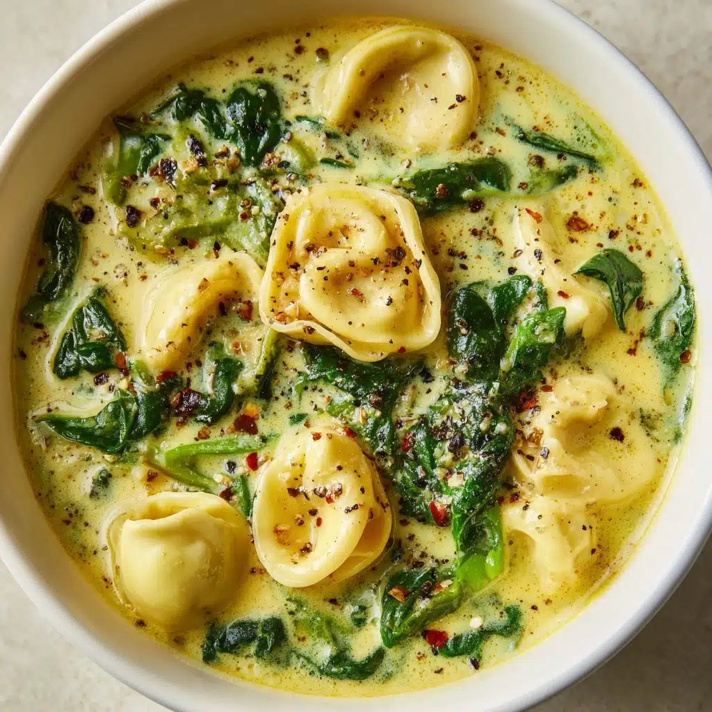 Creamy Spinach Tortellini Soup Recipe - Recipe Image