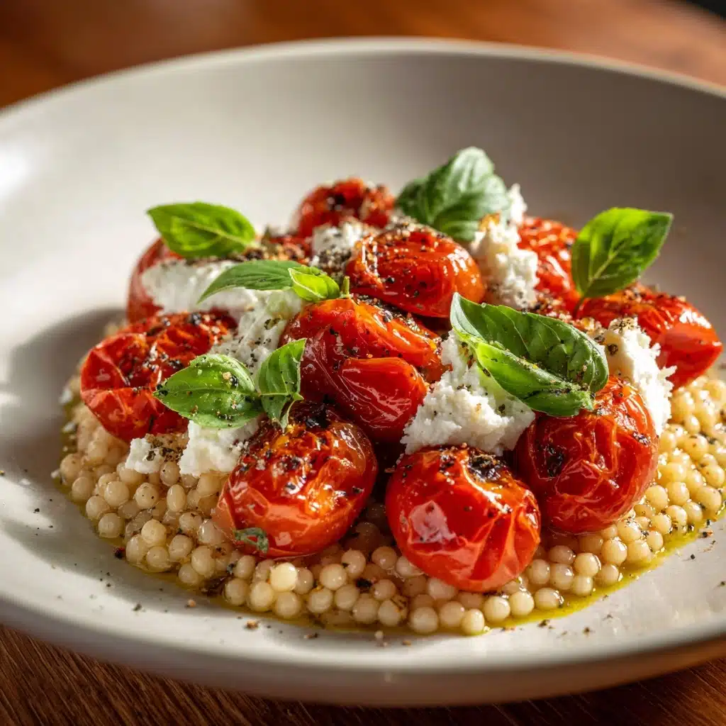 Roasted Tomato & Stracciatella Acini di Pepe Recipe - Recipe Image