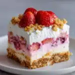 No-Bake Strawberry Crunch Cheesecake Recipe