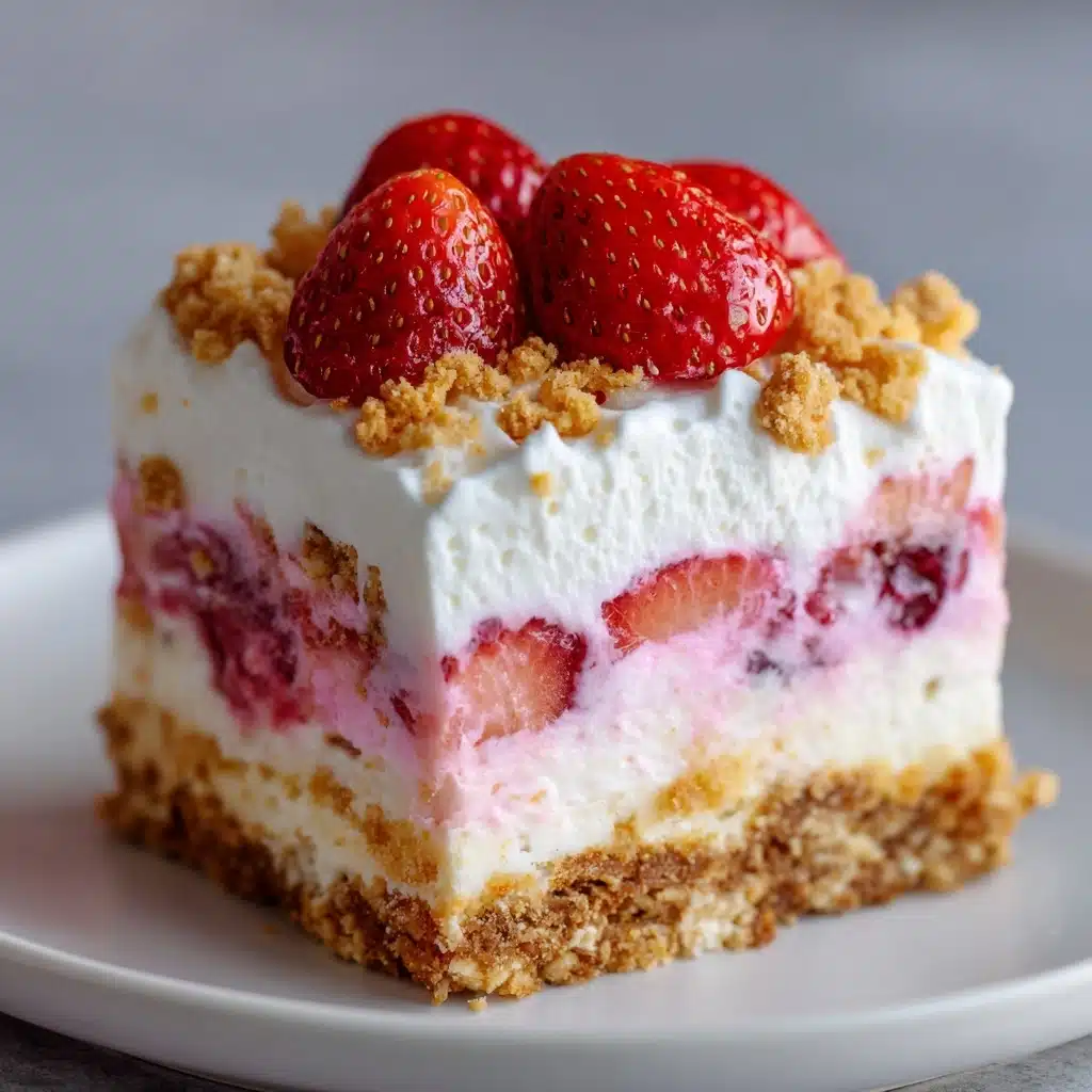 No-Bake Strawberry Crunch Cheesecake Recipe