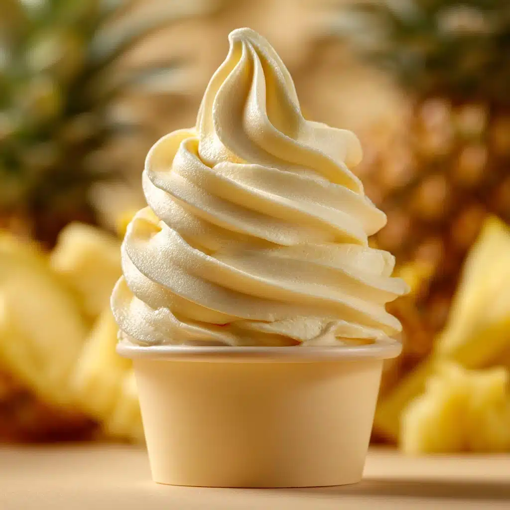Homemade Pineapple Soft Serve Ice Cream Recipe - Recipe Image