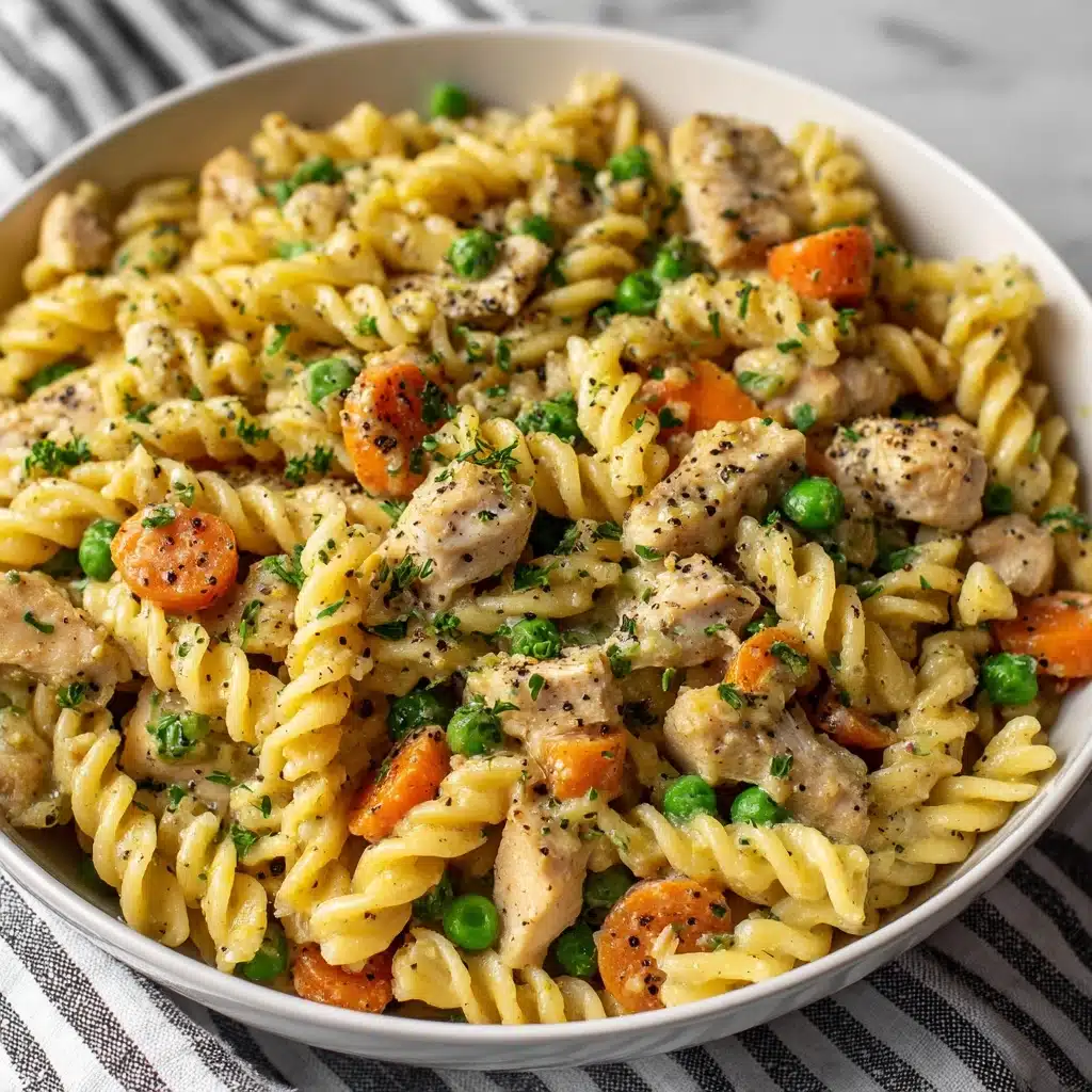 Chicken Pot Pie Pasta Recipe - Recipe Image