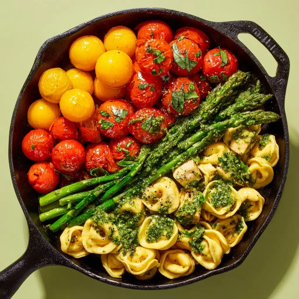 Pesto Chicken Tortellini and Veggies Recipe - Recipe Image