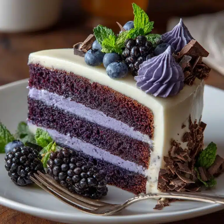 Purple Velvet Cake with White Chocolate Cream Cheese Frosting Recipe