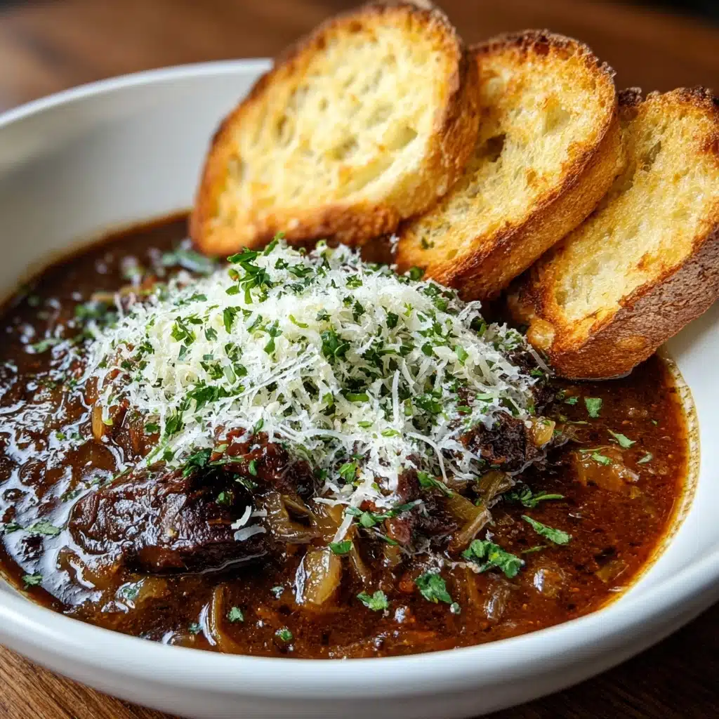 French Onion Beef Short Rib Soup Recipe - Recipe Image