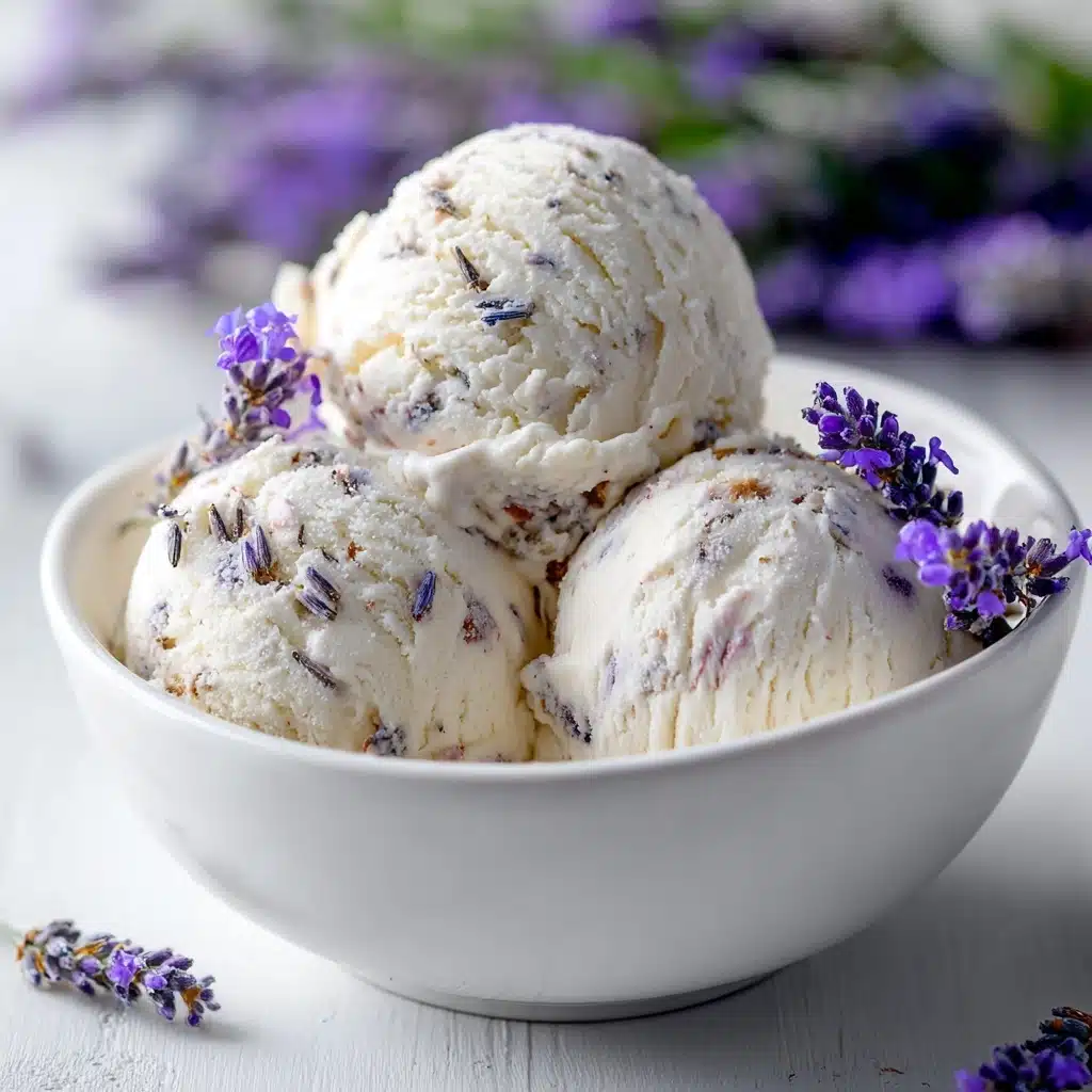 Honey Lavender Ice Cream Recipe - Recipe Image