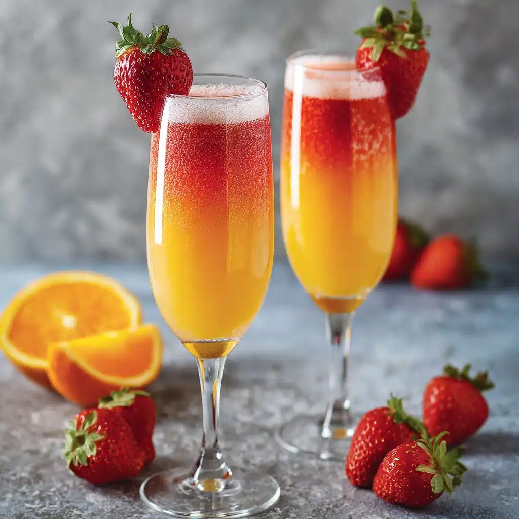 Strawberry Mango Mimosas Recipe - Recipe Image