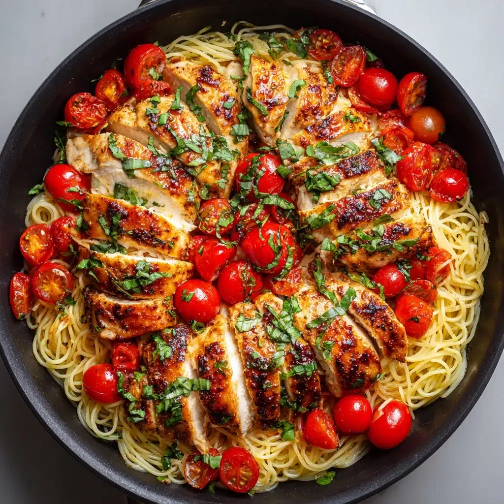 Bruschetta Chicken Pasta Recipe - Recipe Image
