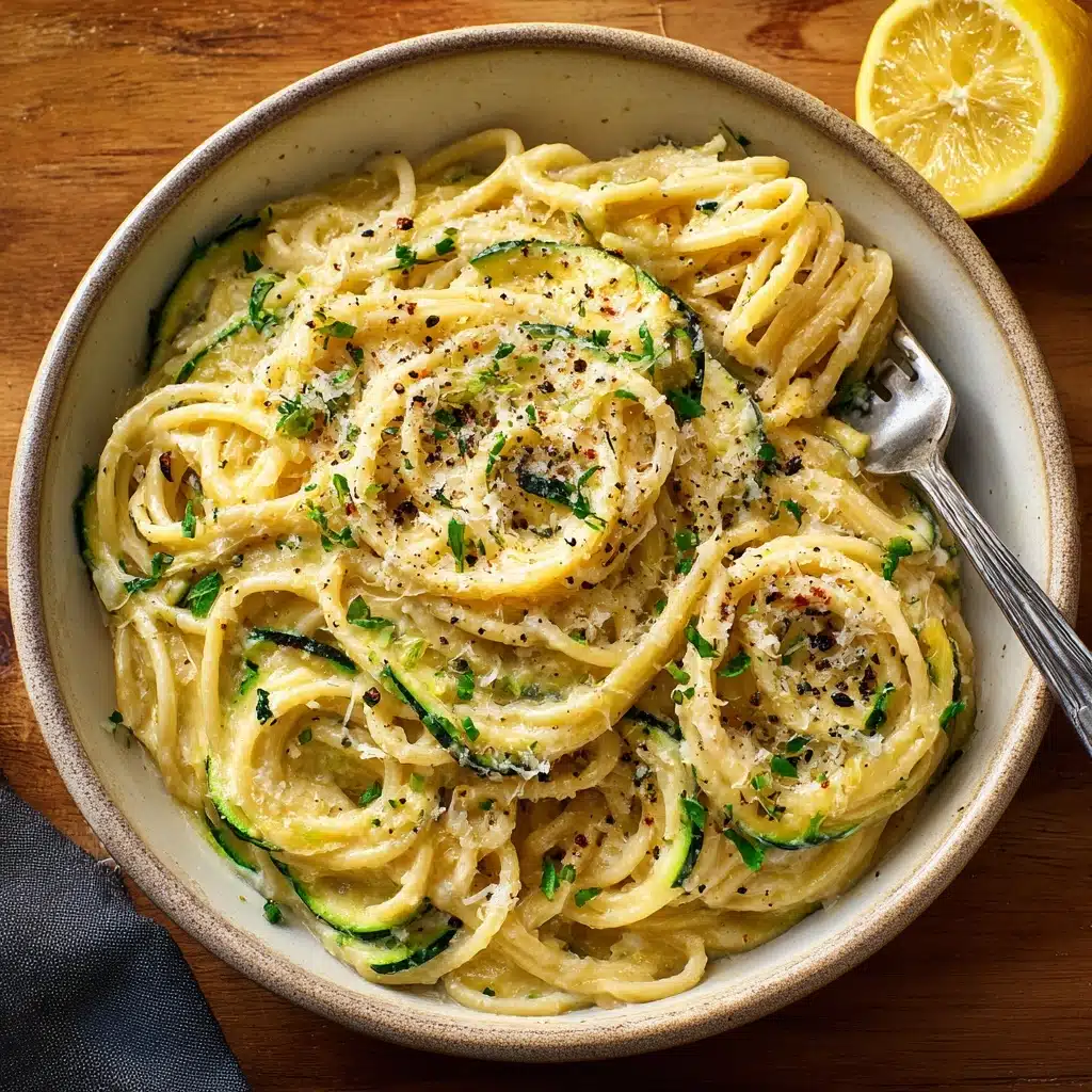 Creamy Lemon Zucchini Pasta Recipe