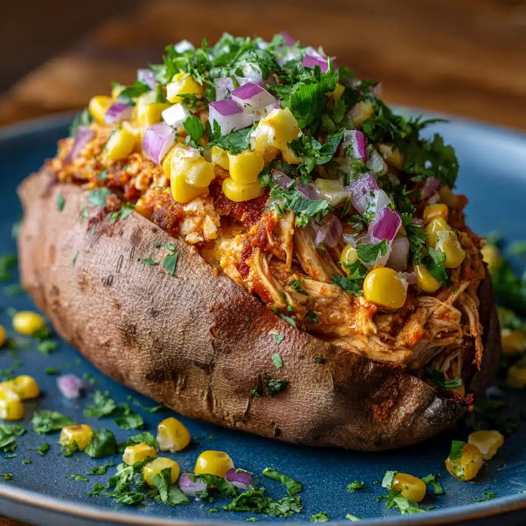 BBQ Chicken Stuffed Sweet Potatoes Recipe - Recipe Image