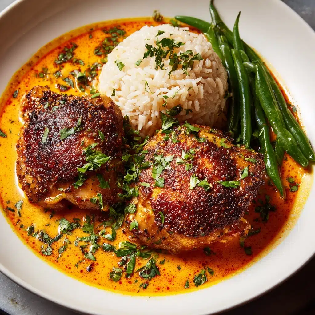 Skillet Chicken in Roasted Red Pepper Sauce Recipe - Recipe Image
