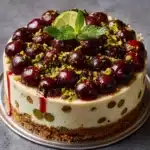 Luscious Lemon-Lime Cherry Pistachio Cheesecake Recipe