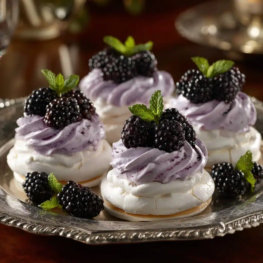 Blackberry Pavlovas Recipe - Recipe Image