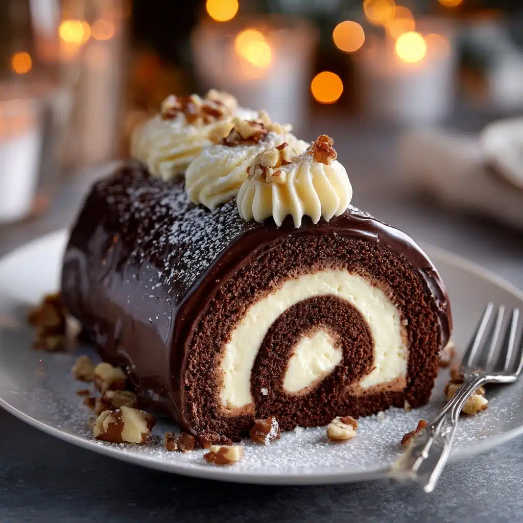 Yule Log Cake (Bûche de Noël) Recipe - Recipe Image
