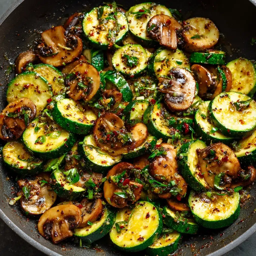 Skillet Zucchini and Mushrooms Recipe - Recipe Image