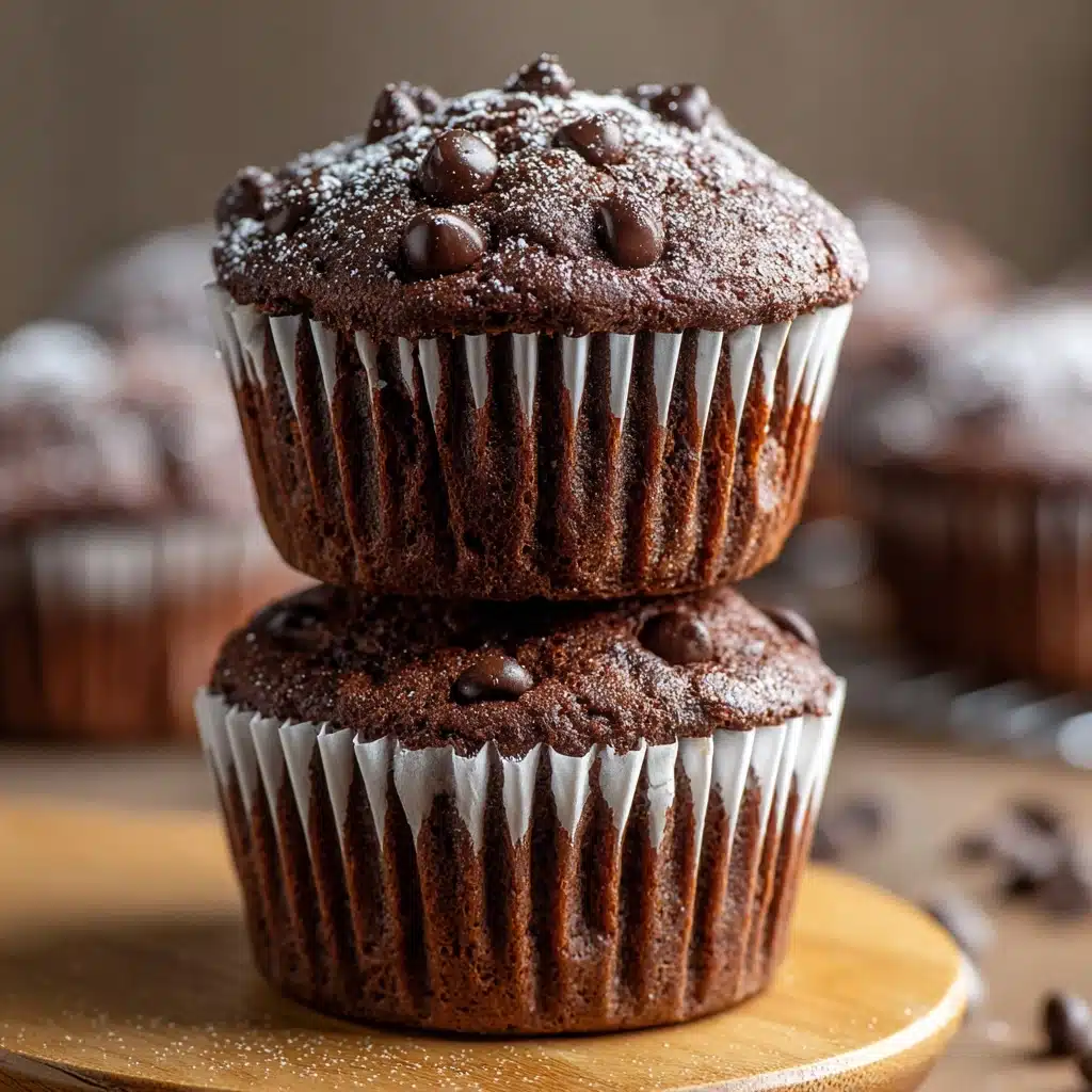 Dark Chocolate Banana Bread Muffins Recipe - Recipe Image