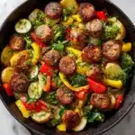 One Pan Sausage and Veggies Skillet Recipe