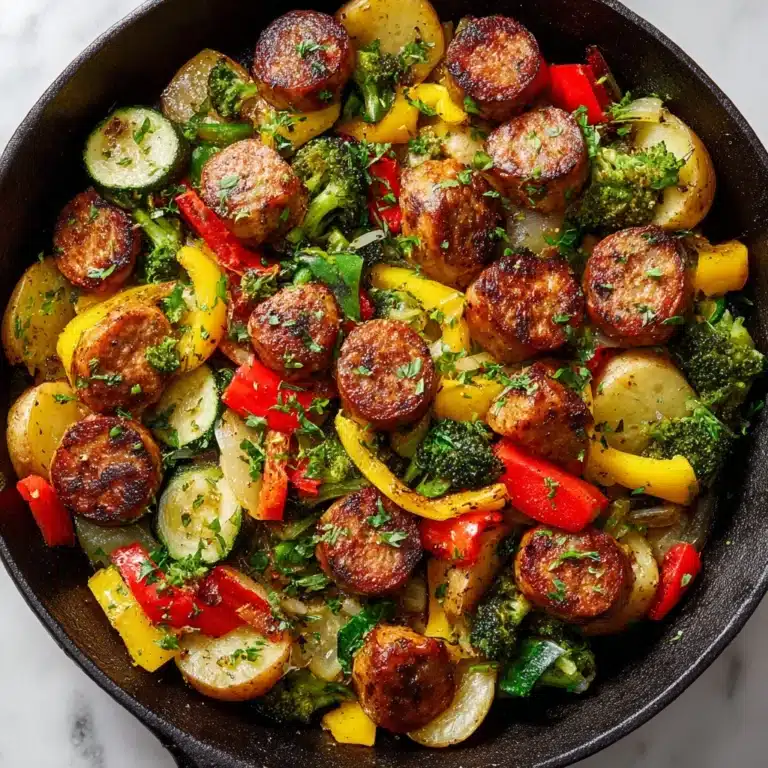 One Pan Sausage and Veggies Skillet Recipe