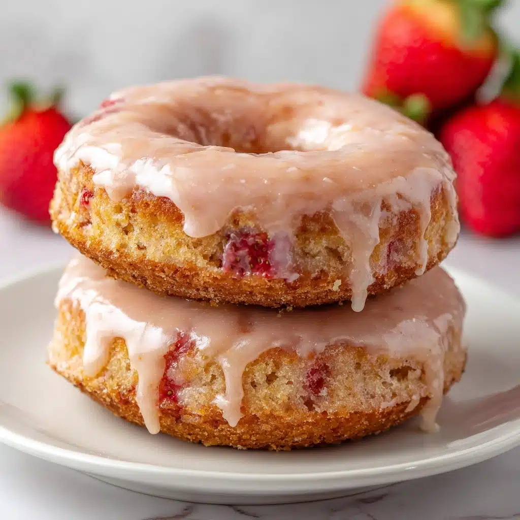 Strawberry Cake Donuts Recipe