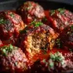 Ground Beef Meatballs in Rich Tomato Sauce Recipe