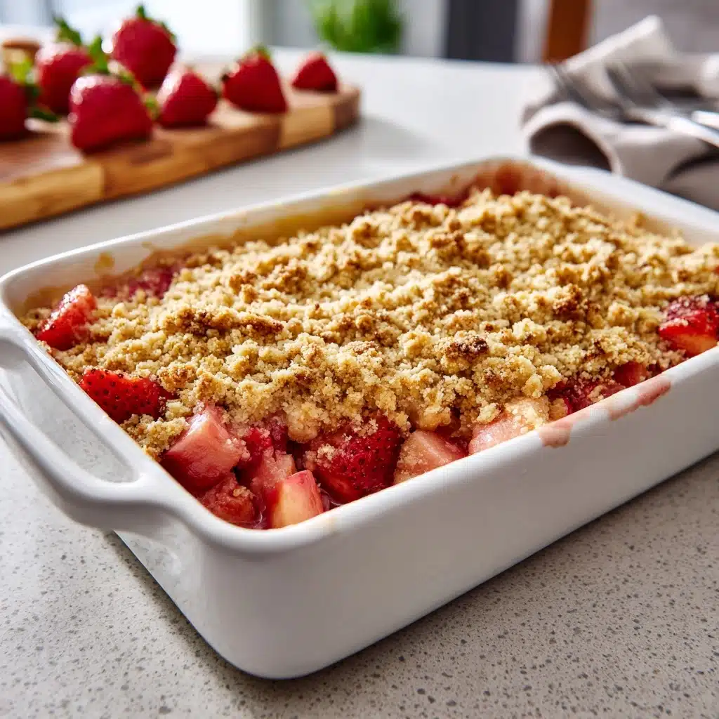 Strawberry Rhubarb Crisp Recipe - Recipe Image