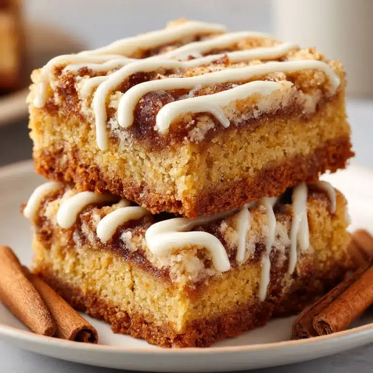 Cinnamon Roll Blondies Recipe