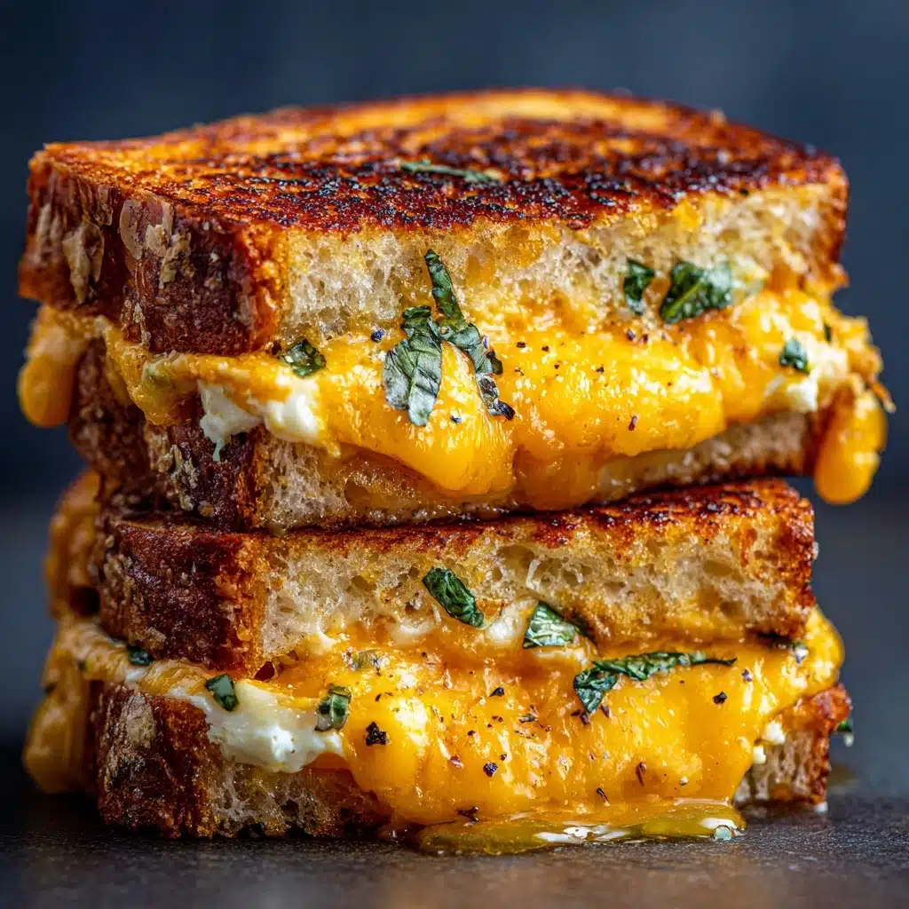 Honey Peach White Cheddar Grilled Cheese Recipe - Recipe Image