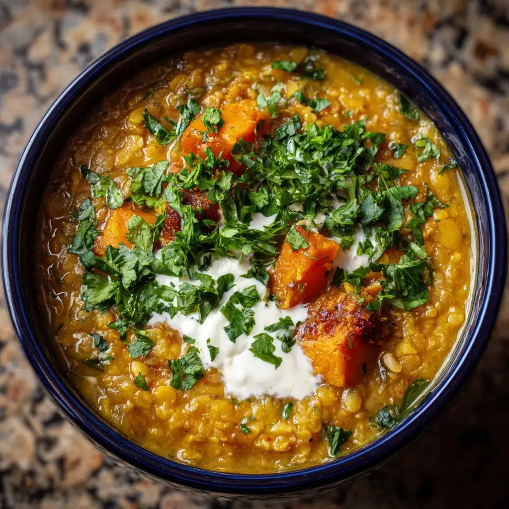 Spiced Pumpkin Lentil Soup Recipe