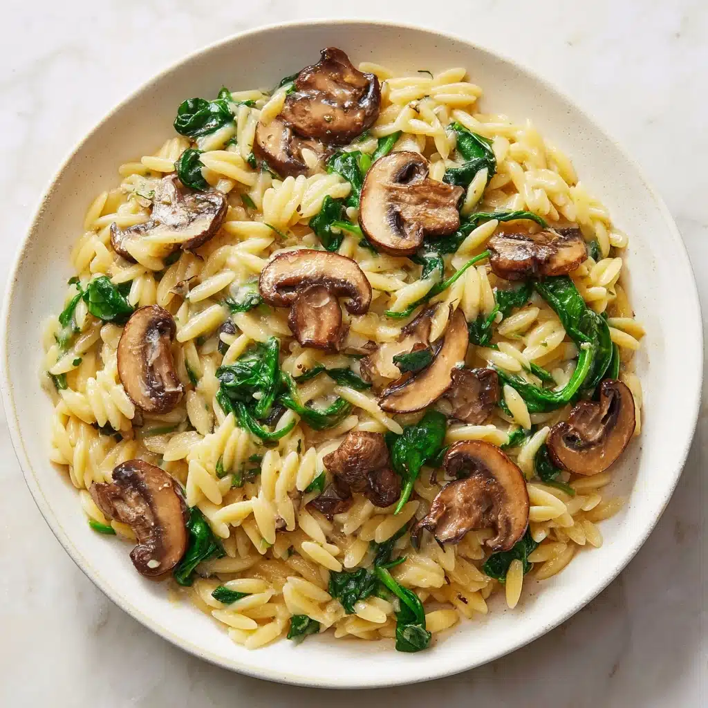 Mushroom and Spinach Orzo Recipe - Recipe Image