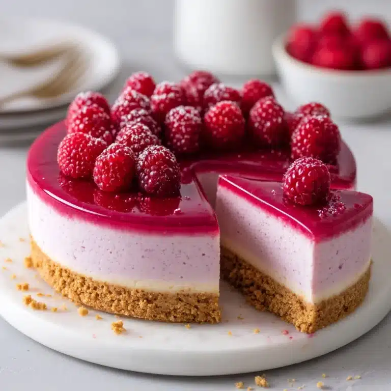 Easy Baked Raspberry Cheesecake Recipe