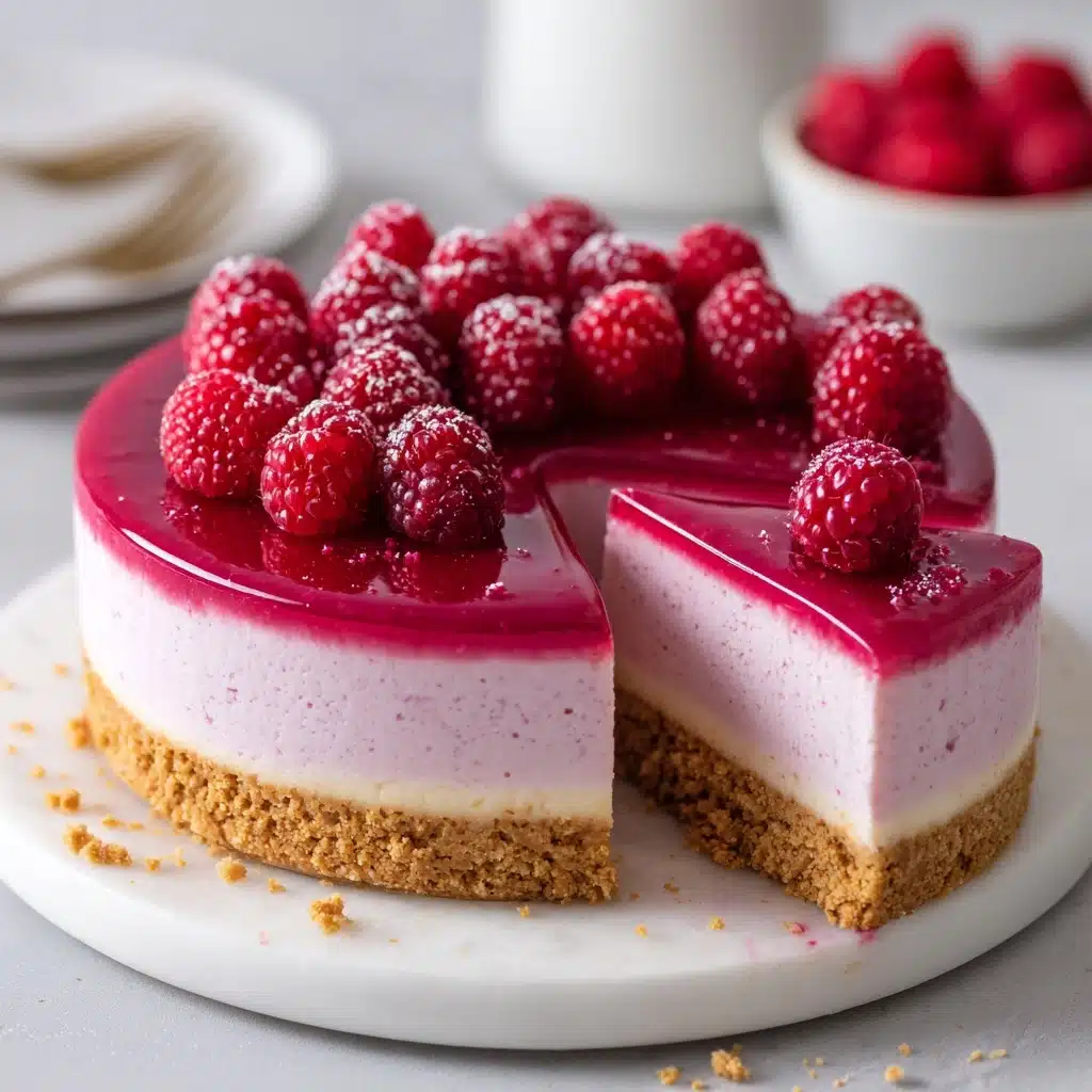 Easy Baked Raspberry Cheesecake Recipe