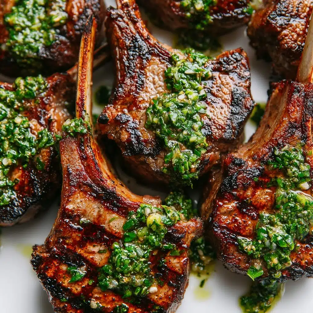 Lamb Chops with Garlic Mint Sauce Recipe - Recipe Image