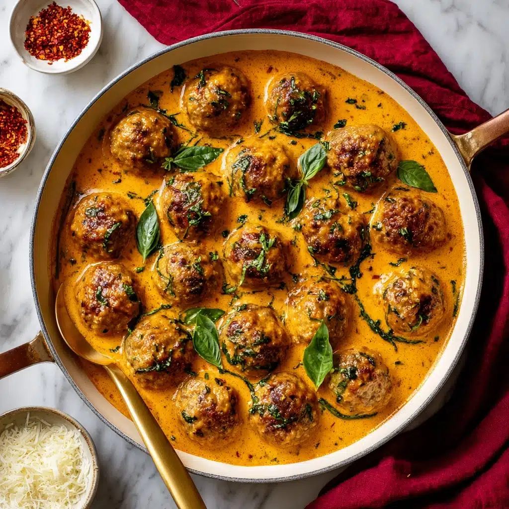 Creamy Marry Me Chicken Meatballs Recipe - Recipe Image