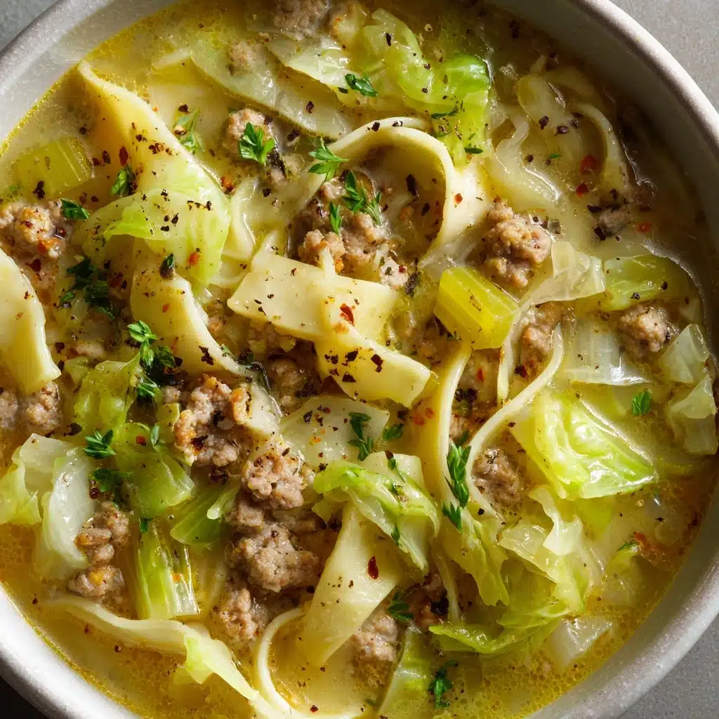 Hearty Cabbage Soup with Ground Beef Recipe - Recipe Image