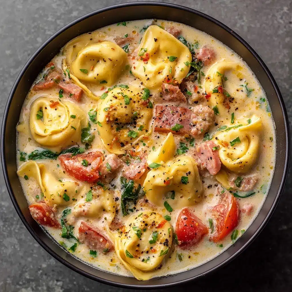 Creamy Vegetarian Tortellini Soup Recipe - Recipe Image