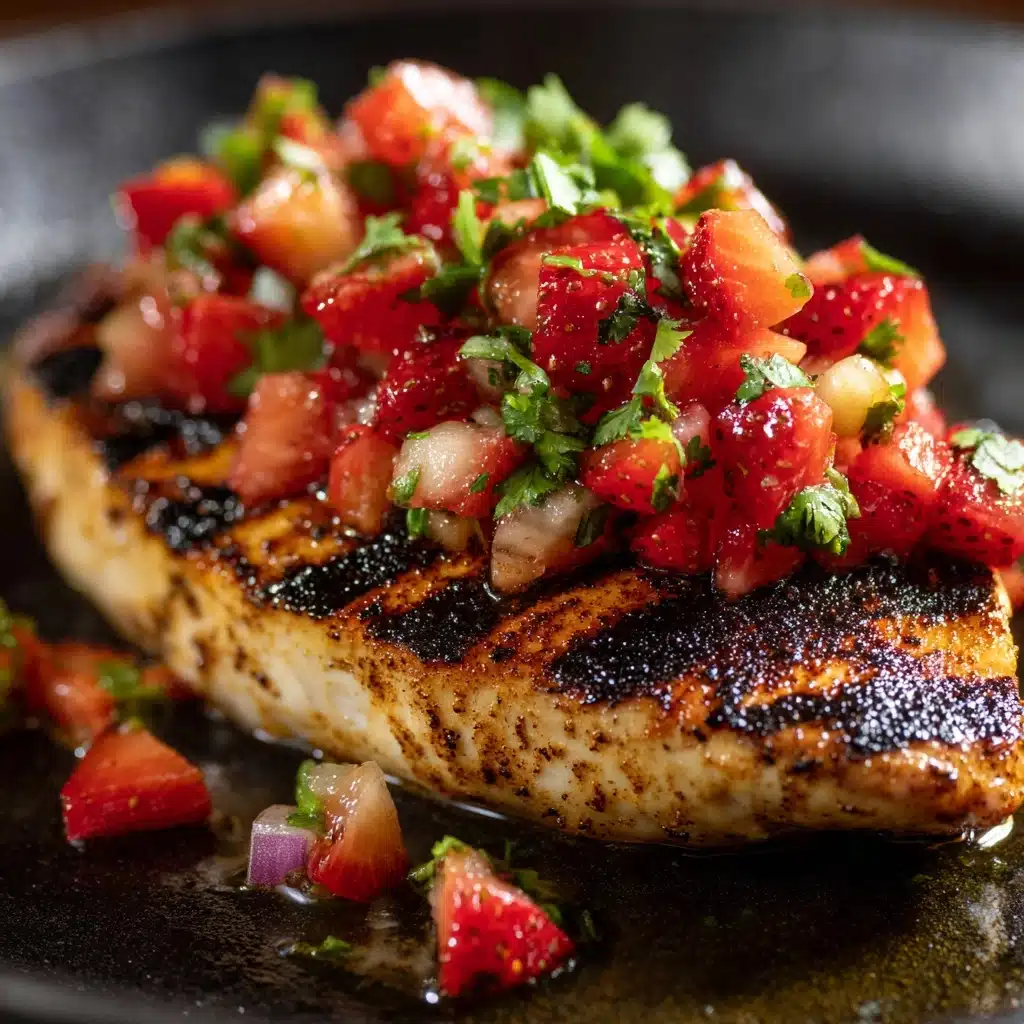 Cilantro Lime Grilled Chicken with Strawberry Salsa Recipe - Recipe Image