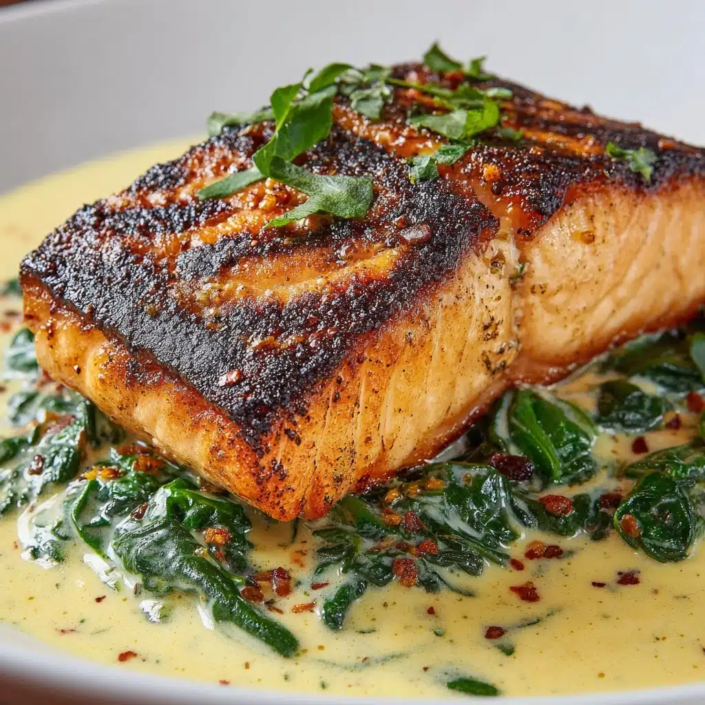 Pan-Seared Salmon with a Creamy Florentine Sauce Recipe